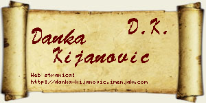 Danka Kijanović vizit kartica